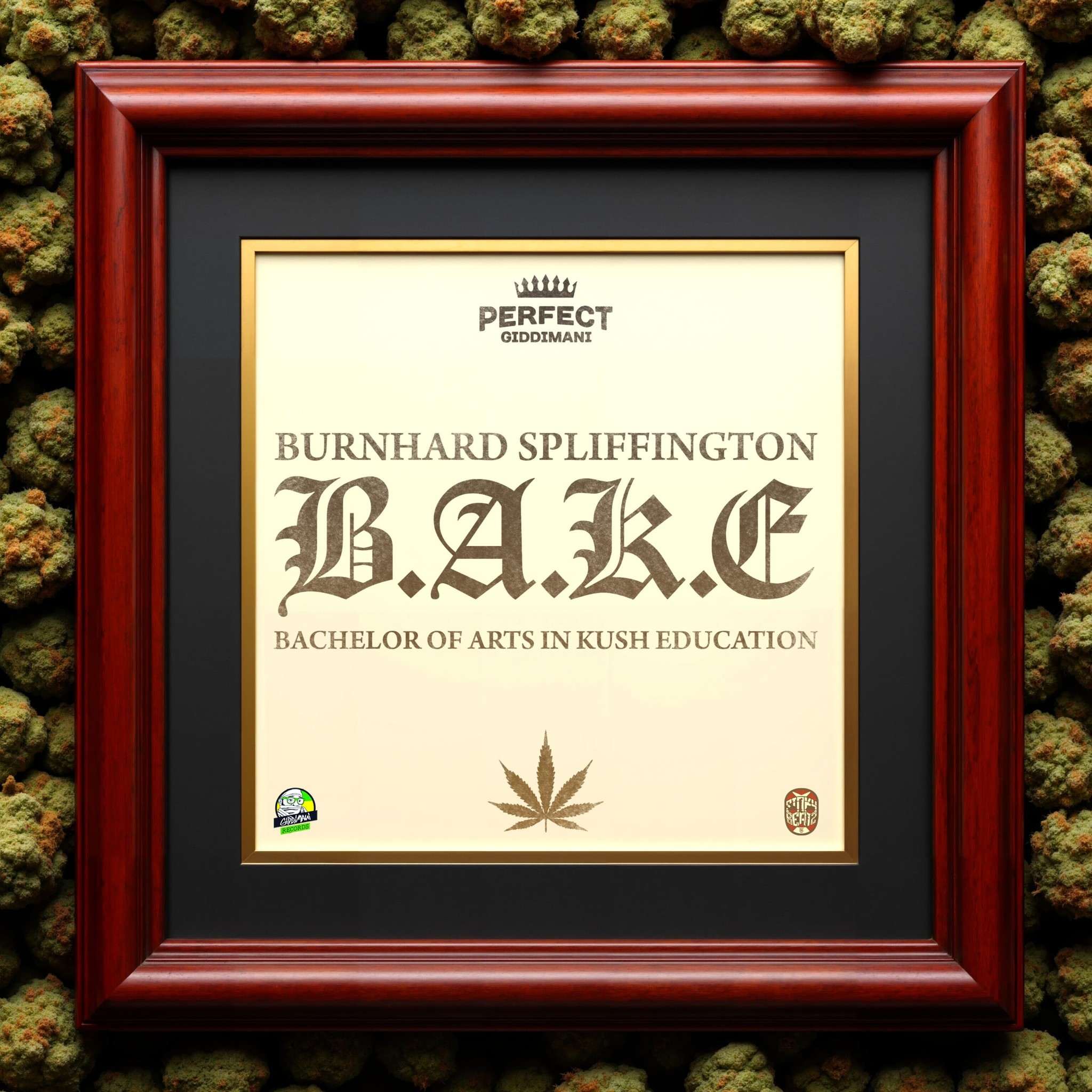 Perfect Giddimani • Sinky Beatz - Burnhard Spliffington (B.A.K E.) Bachelor Of Arts In Kush Education